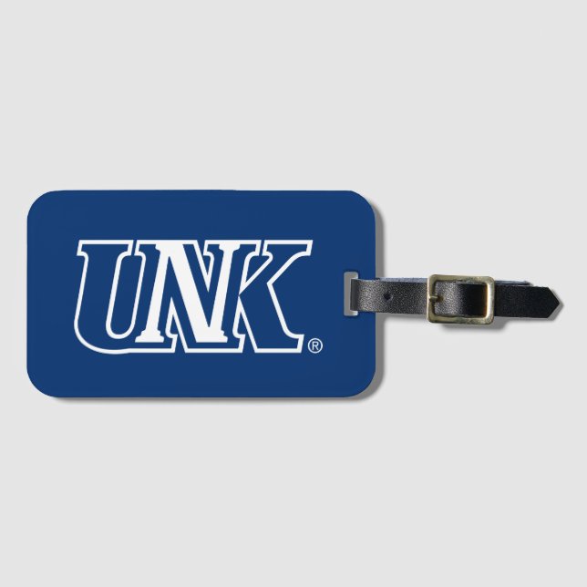 Étiquette À Bagage UNK| Université du Nebraska à Kearney (Devant Horizontal)