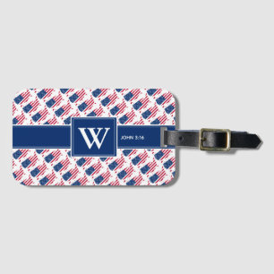 Étiquette À Bagage US AMERICA Christian Monogram Bagages