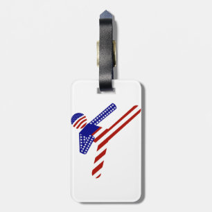 Étiquette À Bagage USA Patriotique Martial Arts TAEKWONDO