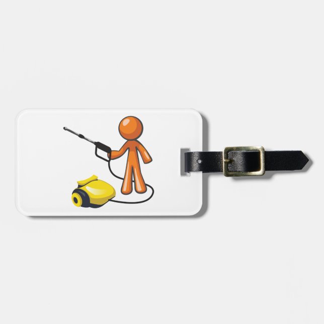 Étiquette À Bagage Using A Pressure Washer (Devant horizontal)