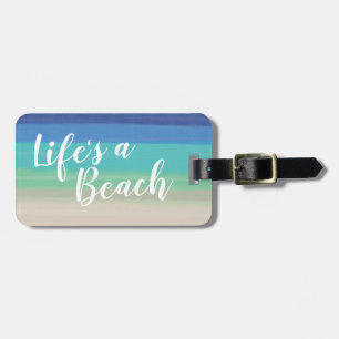 Étiquette À Bagage Vacances Plage Tropicale   La vie est une plage
