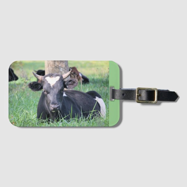 Étiquette À Bagage Vache (Devant Horizontal)
