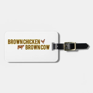 Étiquette À Bagage Vache Brown Brown au poulet