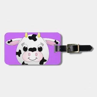 Étiquette À Bagage Vache mignonne