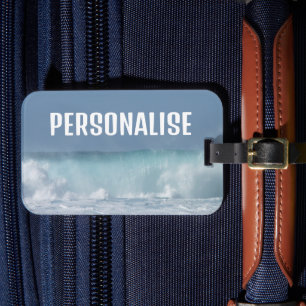 Étiquette À Bagage Vague de choc photo personnalisée