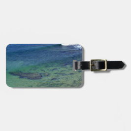 Étiquette À Bagage Vagues océaniques douces