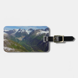 Étiquette À Bagage Vallée sculptée par les glaciers de l'Alaska