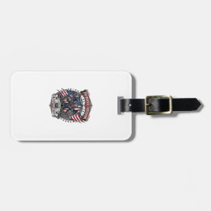 Étiquette À Bagage Vampire Patriotique Liberté Seigneur Horreur Monst