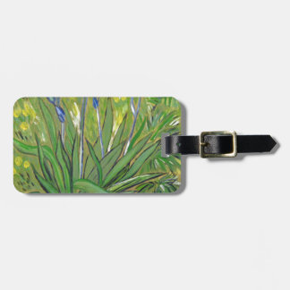 Étiquette À Bagage Van Gogh art Irises, reproduction acrylique