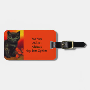 Étiquette À Bagage Van Gogh Black Kitten