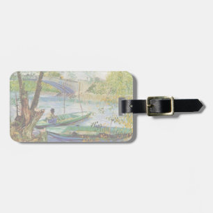 Étiquette À Bagage Van Gogh Pêche au printemps, Pont de Clichy