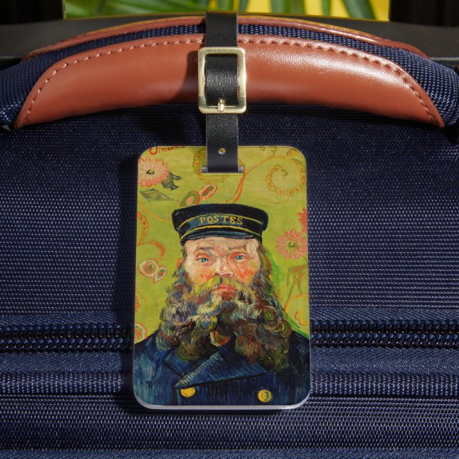 Étiquette À Bagage Van Gogh Postman. Art de l'impressionnisme de port (Insitu Rectoal 2)