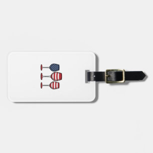 Étiquette À Bagage Verres à vin patriotiques Dessin de T-shirt vector