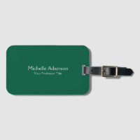 Vert Couleur Professionnel Plat Moderne
