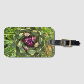 Étiquette À Bagage Vibrant Green and Purple Tuscan Artichoke