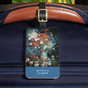 Étiquette À Bagage Vie morte avec Fleurs de prairie   Vincent van Gog