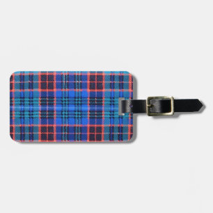 ÉTIQUETTE À BAGAGE VIEUX TARTAN DE FAMILLE DE STEWART