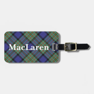 Étiquette À Bagage Vieux tartan de MacLaren de clan de Scotsman