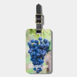 Étiquette À Bagage Vigne de raisin pour vin et vigneron cadeau