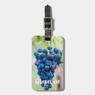 Étiquette À Bagage Vigne de raisin pour vin et vigneron cadeau