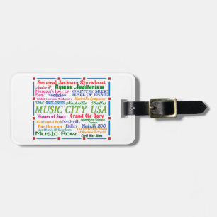 Étiquette À Bagage Ville musicale de Nashville