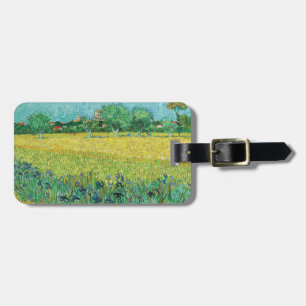 Étiquette À Bagage Vincent van Gogh - Champ avec Iris près d'Arles