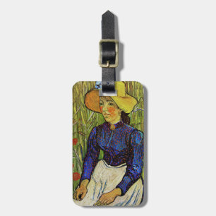 Étiquette À Bagage Vincent van Gogh - Fille paysanne en Casquette de