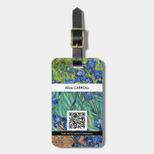 Étiquette À Bagage Vincent Van Gogh - Irises - Code QR