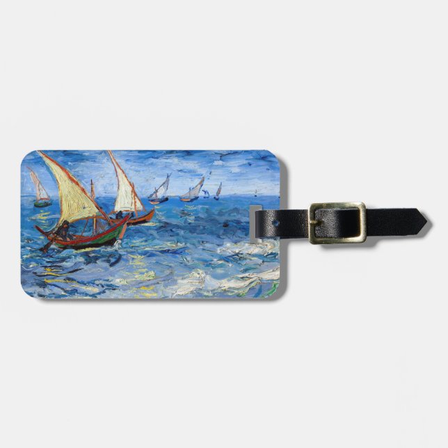 Étiquette À Bagage Vincent van Gogh - La mer aux Saintes-Maries (Devant horizontal)