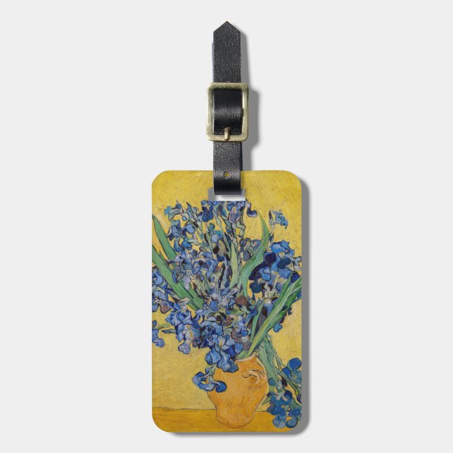 Étiquette À Bagage Vincent van Gogh - Vase avec Irises (Devant Vertical)