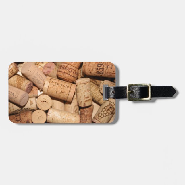 Étiquette À Bagage Vins Corks (Devant horizontal)