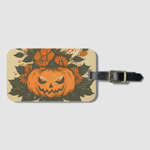 Étiquette À Bagage Vintage/Halloween/Automne/citrouille