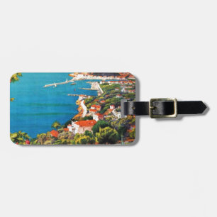 Étiquette À Bagage Vintage Nice Reine Côte d'Azur