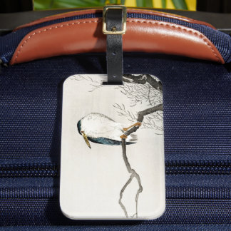 Étiquette À Bagage Vintage Ohara Koson Oiseau japonais