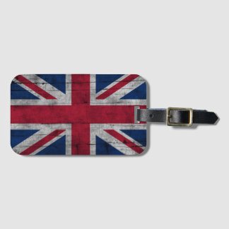 Étiquette À Bagage Vintage rustic Patriotic U.K. flag