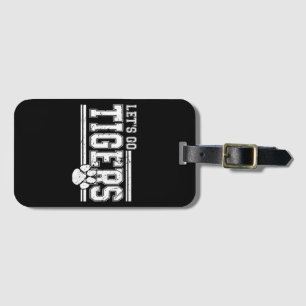Étiquette À Bagage Vintage Tigers School Sports Nom Retro