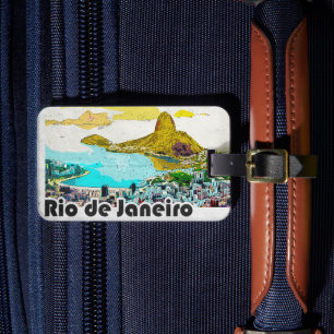 Étiquette À Bagage Vintage voyage de Rio de Janeiro