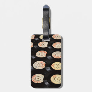 Étiquette À Bagage Vinyl Records Arrière - plan