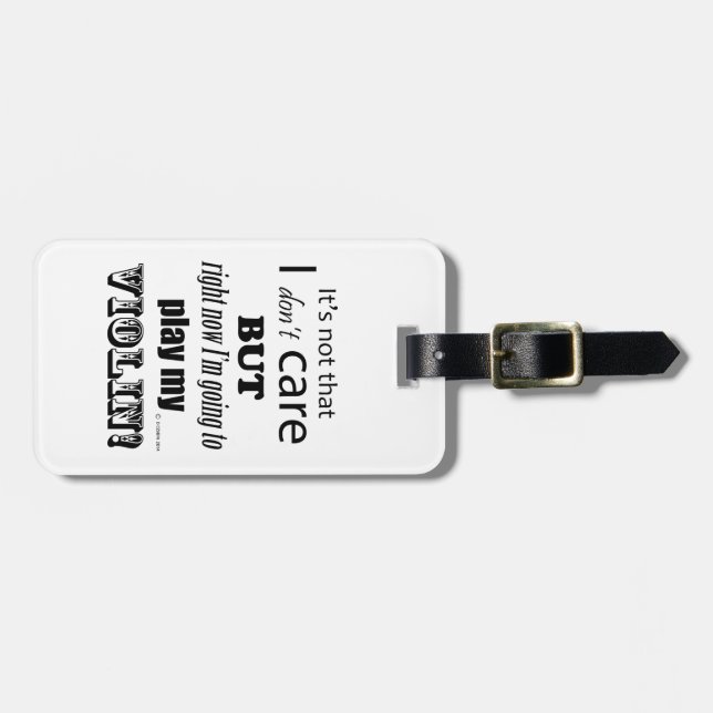 Étiquette À Bagage Violon qui m'intéresse (Devant horizontal)