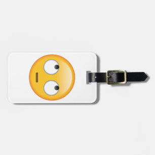 Étiquette À Bagage Visage avec les yeux roulants - Emoji