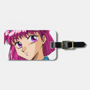 Étiquette À Bagage Visages de l'Anime et de la Manga