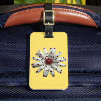 Visible Retro 60s Red Dot Dotted Daisy Flower