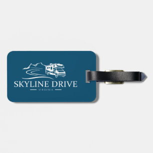 Étiquette À Bagage Voiture Skyline Virginia - Véhicule récréatif