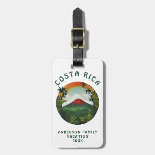 Étiquette À Bagage Volcan du Costa Rica