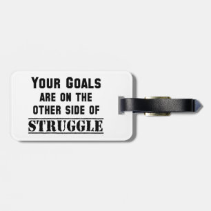 Étiquette À Bagage Vos Objectifs Sont De L'Autre Côté Du Combat