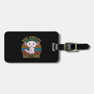Étiquette À Bagage Vous Axolotl Questions Retro 90s Drôle Axolotl