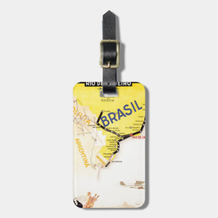 Étiquette À Bagage Voyage Brasil Brésil par avion