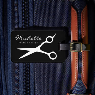 Étiquette À Bagage Voyage d'un coiffeur de coiffure de marque