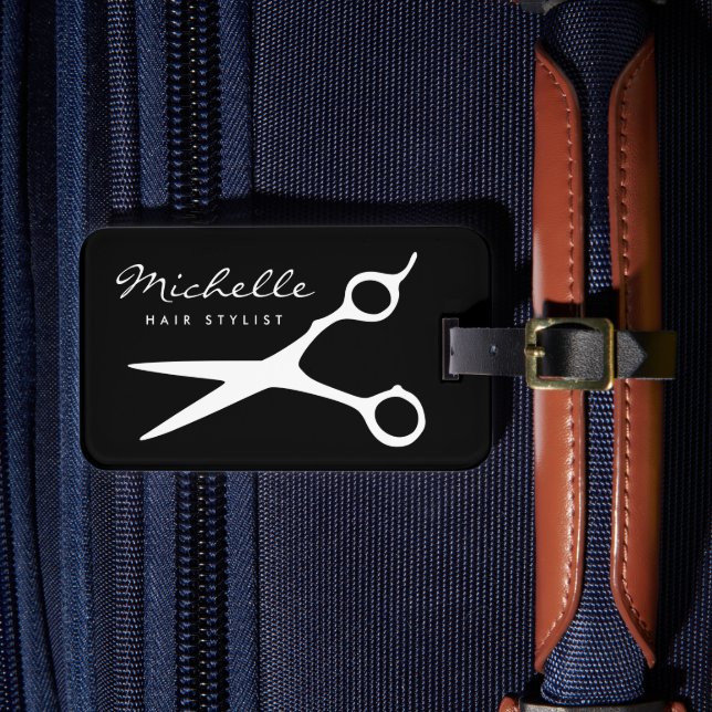 Étiquette À Bagage Voyage d'un coiffeur de coiffure de marque (Insitu Rectoal 4)