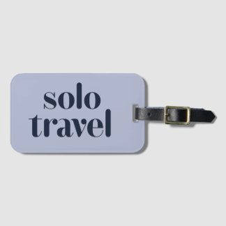Étiquette À Bagage Voyage en solo